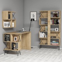 Masa de birou Trendy Extra 2 Oak 120x60x78.8cm GTR001053 imaginea #3 — magazin online Desire.md