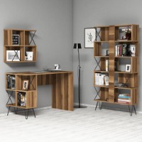Masa de birou Trendy Extra 2 Walnut 120x60x78.8cm GTR001054