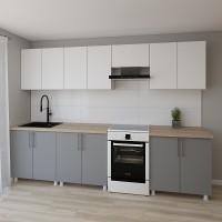 Bucătărie Smartex K1 300 White/Graphite (30038)