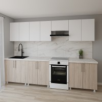 Bucătărie Smartex K1 300 White/Light Oak (30039)