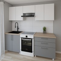 Bucătărie Smartex K2 220 White/Graphite (30056)