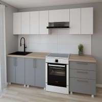 Bucătărie Smartex K2 240 White/Graphite (30062)