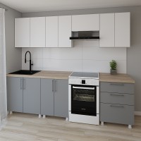 Bucătărie Smartex K2 260 White/Graphite (30068)