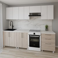 Bucătărie Smartex K2 260 White/Light Oak (30069)