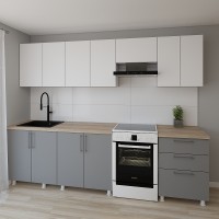 Bucătărie Smartex K2 280 White/Graphite (30074)