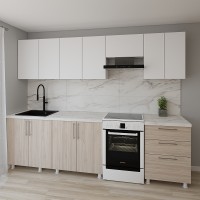 Bucătărie Smartex K2 280 White/Light Oak (30075)