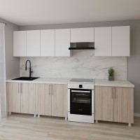 Bucătărie Smartex K2 300 White/Light Oak (30081)