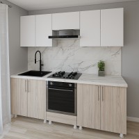 Bucătărie Smartex K3 220 White/Light Oak (30099)