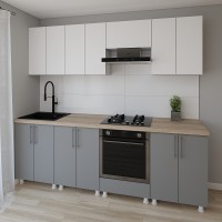 Bucătărie Smartex K3 240 White/Graphite (30104)