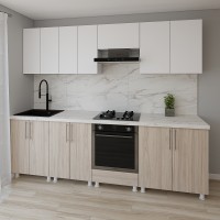 Bucătărie Smartex K3 260 White/Light Oak (30111)