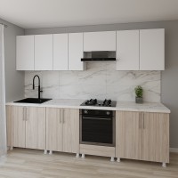 Bucătărie Smartex K3 280 White/Light Oak (30117)