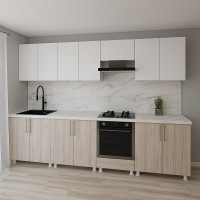 Bucătărie Smartex K3 300 White/Light Oak (30123)
