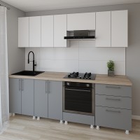 Bucătărie Smartex K4 240 White/Graphite (30146)