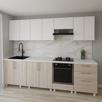 Bucătărie Smartex K4 280 White/Light Oak (30159)