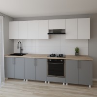 Bucătărie Smartex K4 300 White/Graphite (30164)