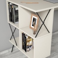 Masa de birou Trendy Extra 2 Cream 120x78x60cm GTR001026 imaginea #4 — magazin online Desire.md