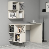 Masa de birou Trendy Extra 2 Cream 120x78x60cm GTR001026 imaginea #1 — magazin online Desire.md