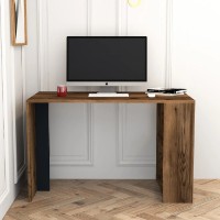 Masa de birou Trendy Lima Walnut/Anthracit 120x75x60cm GTR001003 imaginea #3 — magazin online Desire.md
