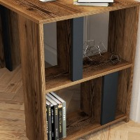 Masa de birou Trendy Lima Walnut/Anthracit 120x75x60cm GTR001003 imaginea #4 — magazin online Desire.md