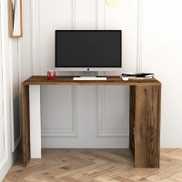 Письменный стол Trendy Lima Walnut/White 120x75x60cm GTR001005 фото №4 — интернет-магазин Desire.md
