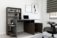 Masa de birou Trendy Melis Walnut/Anthracit 146x74x60cm GTR005718 imaginea #3 — magazin online Desire.md