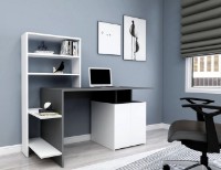Masa de birou Trendy Melis White/Anthracit 146x74x60cm GTR005719 imaginea #1 — magazin online Desire.md
