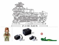 Set de construcție Sluban Tank Т-34 1:35 873 (6938242961961) imaginea #4 — magazin online Desire.md