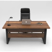 Masa de birou Trendy MN01-BA Walnut 180x73x90cm GTR001088 imaginea #3 — magazin online Desire.md