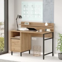 Masa de birou Trendy ON16-S Walnut/Black 120x54x99.8cm GTR001083 imaginea #1 — magazin online Desire.md