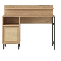 Masa de birou Trendy ON16-SU Walnut/Oak/Black 120x54x99.8cm GTR001084 imaginea #4 — magazin online Desire.md