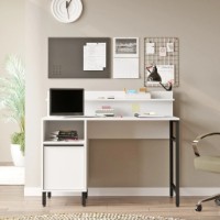 Masa de birou Trendy ON16-W White/Black 120x54x99.8cm GTR001082 imaginea #3 — magazin online Desire.md