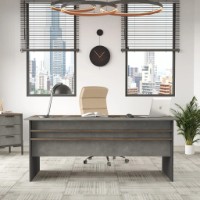 Masa de birou Trendy VS1-CGA Brown/Grey/Anthracit180x75x89cm GTR001087 imaginea #2 — magazin online Desire.md