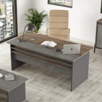 Masa de birou Trendy VS1-CGA Brown/Grey/Anthracit180x75x89cm GTR001087 imaginea #4 — magazin online Desire.md