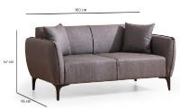 Canapea Trendy Belissimo Dark Grey 180x95x67cm GTR003123 imaginea #5 — magazin online Desire.md