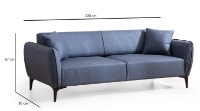 Canapea Trendy Belissimo Blue 220x95x67cm GTR003210 imaginea #7 — magazin online Desire.md