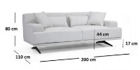 Canapea Trendy Bentley Beige 110x80x200cm GTR003132 imaginea #7 — magazin online Desire.md