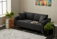 Диван Trendy Berlin Anthracit/Gold 180x91x83cm GTR003135 фото №2 — интернет-магазин Desire.md