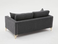 Диван Trendy Berlin Anthracit/Gold 180x91x83cm GTR003135 фото №4 — интернет-магазин Desire.md