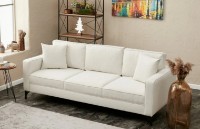 Диван Trendy Berlin Cream/Black 220x91x83cm GTR003224 фото №2 — интернет-магазин Desire.md