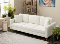 Диван Trendy Berlin Cream/Gold 220x91x83cm GTR003225 фото №2 — интернет-магазин Desire.md