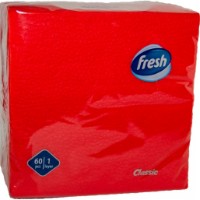 Șervețele de masă Fresh Classic Red 60pcs imaginea #1 — magazin online Desire.md