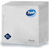Șervețele de masă Fresh Classic White 60pcs imaginea #1 — magazin online Desire.md