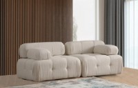 Canapea Trendy Doblo L1-1R Cream Bouclette 100x200x80cm GTR003148 imaginea #1 — magazin online Desire.md