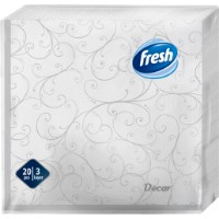Салфетки для сервировки стола Fresh Decor Silver 20pcs