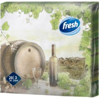 Салфетки для сервировки стола Fresh Decor Wine & Grapes 20pcs