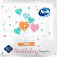 Салфетки для сервировки стола Fresh Premium Happy Birthday 25pcs