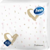Șervețele de masă Fresh Premium Hearts 25pcs