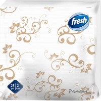 Șervețele de masă Fresh Premium White Gold 25pcs