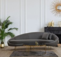 Canapea Trendy Eses Right Dark Grey 120x85x255cm GTR003257 imaginea #3 — magazin online Desire.md