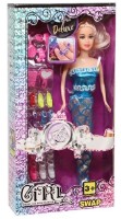 Păpușa New World Deluxe Girl 29cm Blue (DXF2989)